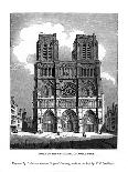 Front of the Cathedral of Notre Dame, 1843-William Frome Smallwood-Stretched Canvas