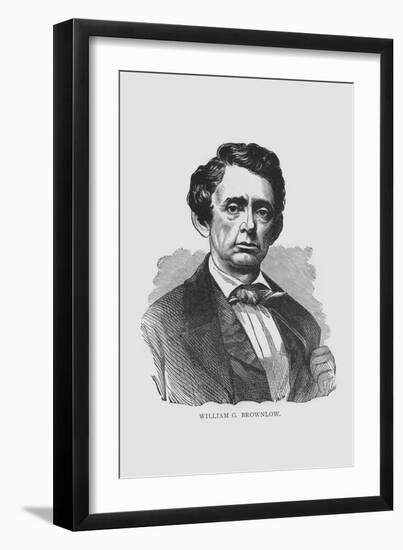 William G. Brownlow, Tennessee Governor-Frank Leslie-Framed Art Print