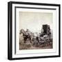 William Gardner in Front and Alex Gardner in the Back 309 Miles West of St. Louis-null-Framed Premium Giclee Print