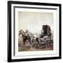 William Gardner in Front and Alex Gardner in the Back 309 Miles West of St. Louis-null-Framed Giclee Print