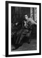 William Gillette as Sherlock Holmes, Ca. 1899-null-Framed Premium Photographic Print