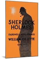 William Gillette as Sherlock Holmes: Farewell Appearance-null-Mounted Art Print