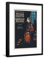 William Gillette as Sherlock Holmes: Farewell to the Stage-null-Framed Art Print