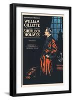 William Gillette as Sherlock Holmes: Farewell to the Stage-null-Framed Art Print