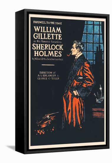 William Gillette as Sherlock Holmes: Farewell to the Stage-null-Framed Stretched Canvas