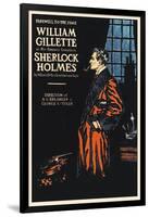 William Gillette as Sherlock Holmes: Farewell to the Stage-null-Framed Art Print