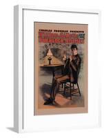 William Gillette as Sherlock Holmes-null-Framed Art Print