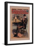 William Gillette as Sherlock Holmes-null-Framed Art Print