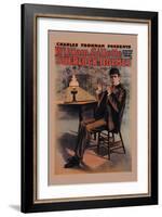 William Gillette as Sherlock Holmes-null-Framed Art Print