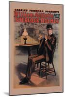 William Gillette as Sherlock Holmes-null-Mounted Art Print