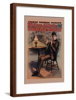 William Gillette as Sherlock Holmes-null-Framed Art Print