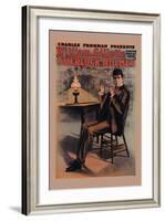 William Gillette as Sherlock Holmes-null-Framed Art Print