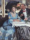 At Mouquin's, 1905-William Glackens-Stretched Canvas