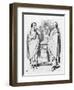 William Gladstone and Benjamin Disraeli and the Stolid Gladstone-John Tenniel-Framed Art Print