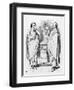 William Gladstone and Benjamin Disraeli and the Stolid Gladstone-John Tenniel-Framed Art Print