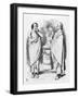 William Gladstone and Benjamin Disraeli and the Stolid Gladstone-John Tenniel-Framed Art Print