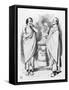 William Gladstone and Benjamin Disraeli and the Stolid Gladstone-John Tenniel-Framed Stretched Canvas