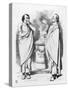 William Gladstone and Benjamin Disraeli and the Stolid Gladstone-John Tenniel-Stretched Canvas