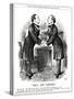 William Gladstone as Twins-John Tenniel-Stretched Canvas