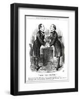 William Gladstone as Twins-John Tenniel-Framed Art Print