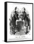 William Gladstone as Twins-John Tenniel-Framed Stretched Canvas