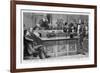 William Gladstone Attacks Benjamin Disraeli's First Budget Speech Which Had Lasted Five Hours-null-Framed Art Print