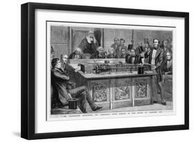 William Gladstone Attacks Benjamin Disraeli's First Budget Speech Which Had Lasted Five Hours-null-Framed Art Print