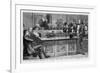 William Gladstone Attacks Benjamin Disraeli's First Budget Speech Which Had Lasted Five Hours-null-Framed Premium Giclee Print