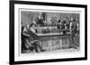 William Gladstone Attacks Benjamin Disraeli's First Budget Speech Which Had Lasted Five Hours-null-Framed Premium Giclee Print