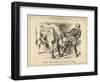 William Gladstone Taking the (Irish) Bull by the Horns-John Tenniel-Framed Art Print