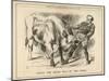 William Gladstone Taking the (Irish) Bull by the Horns-John Tenniel-Mounted Art Print