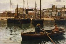 The Harbour, St.Ives, Cornwall, 1885-William H. Bartlett-Stretched Canvas