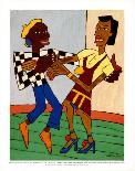 Street Musicians-William H Johnson-Laminated Art Print