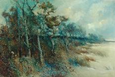 Trees in a Sandy Lane, Heysham, 1916-William H. Parkinson-Framed Stretched Canvas