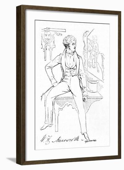 'William Harrison Ainsworth', c1835, (1904)-Alfred Crowquill-Framed Giclee Print