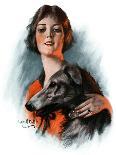 "Woman and Wolfhound,"October 17, 1925-William Haskell Coffin-Giclee Print