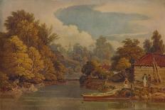 Abingdon Bridge and Church. from 'A Series of Picturesque Views of the River Thames'-William Havell-Giclee Print