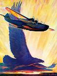 "Foreshadowing Flight," Saturday Evening Post Cover, July 2, 1938-William Heaslip-Framed Giclee Print