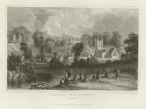 Market Scene and Fountain, Antioch-William Henry Bartlett-Giclee Print