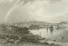 Cobh Harbour, Cork, Ireland, from 'scenery and Antiquities of Ireland' by George Virtue, 1860S-William Henry Bartlett-Framed Giclee Print