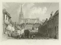 Market Scene and Fountain, Antioch-William Henry Bartlett-Giclee Print