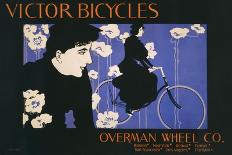 Victor Bicycles (vertical, monochrome)-William Henry Bradley-Art Print