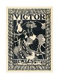 Victor Bicycles (vertical, monochrome)-William Henry Bradley-Framed Art Print