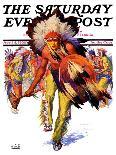 "Plains Indians," Saturday Evening Post Cover, March 3, 1934-William Henry Dethlef Koerner-Framed Giclee Print