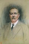 Portrait of Sir Arthur Conan Doyle, 20th Century-William Henry Gates-Framed Giclee Print