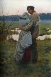 A Tender Moment (W/C on Paper)-William Henry Gore-Giclee Print