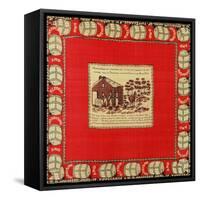 William Henry Harrison Welcomes Two Old Comrades at Log Cabin, 1840 (Silk)-null-Framed Stretched Canvas