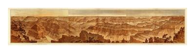 Grand Canyon: Foot of the Toroweap looking East, c.1882-William Henry Holmes-Framed Art Print