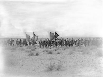 Ibn Saud's (Abd Al-Aziz Ibn Saud'S) Army on the March- Near Habl, 8th January 1911