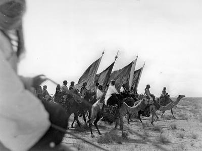 Ibn Saud's (Abd Al-Aziz Ibn Saud'S) Army on the March- Near Habl, 9th January 1911